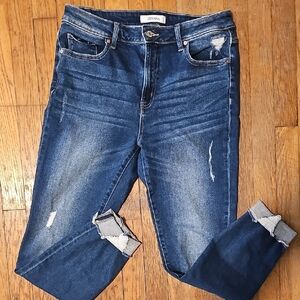 Zara Women's Blue Distressed Jeans